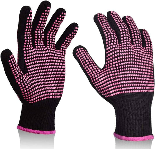 Krultang handschoen Roze